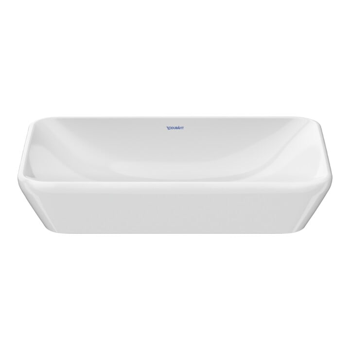 Duravit Lavabo à poser D-Neo 60x40 cm, sans trop-plein, sans perçage, blanc