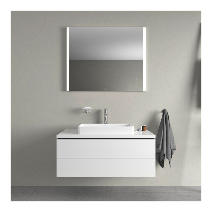 Duravit Lavabo à poser DuraSquare 60x34,5 cm, sans trop-plein, blanc