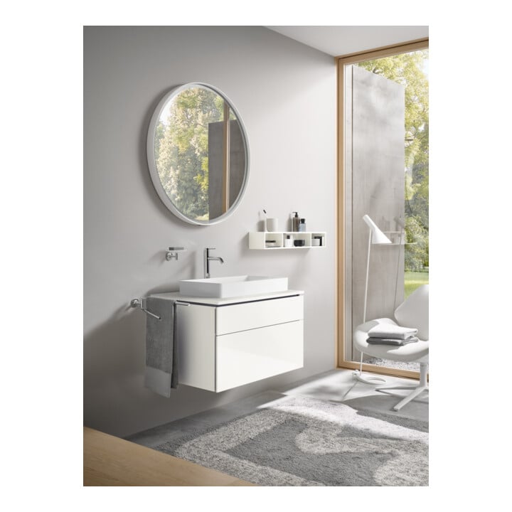 Duravit Lavabo à poser DuraSquare 60x34,5 cm, sans trop-plein, blanc