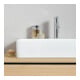 Duravit Lavabo à poser DuraSquare 60x47 cm, sans trop-plein, avec trop-plein, 1 trou de robinet, blanc-4
