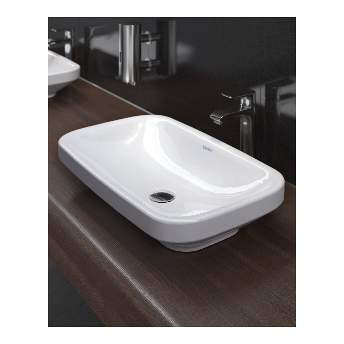 Duravit Lavabo à poser DuraStyle 60x38 cm, fermé, sans trop-plein, blanc