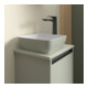 Duravit Lavabo à poser DuroCast + Sivida 30x30cm, I.Fa w m, Ext. Fa vert pâle ma