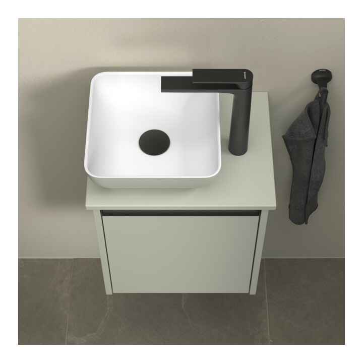 Duravit Lavabo à poser DuroCast + Sivida 30x30cm, I.Fa w m, Ext. Fa vert pâle ma