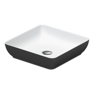 Duravit Lavabo à poser DuroCast + Sivida 40x40 cm, I.Fa w m, ext. foncé