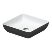Duravit Lavabo à poser DuroCast + Sivida 40x40 cm, I.Fa w m, ext. foncé