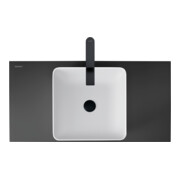 Duravit Lavabo à poser DuroCast + Sivida 40x40 cm, I.Fa w m, ext. foncé-4