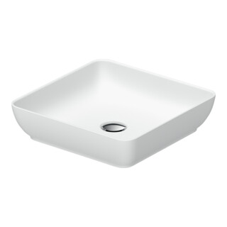 Duravit Lavabo à poser DuroCast + Sivida 40x40cm, blanc mat soyeux