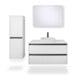 Duravit Lavabo à poser DuroCast + Sivida 40x40cm, blanc mat soyeux