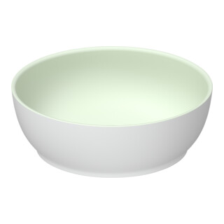 Duravit Lavabo à poser DuroCast + Sivida d 30 cm, I.Fa vert pâle m, Auß.Fa blanc m