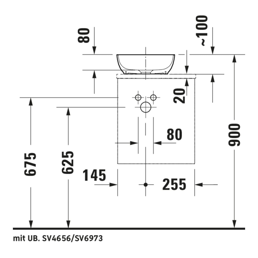 Duravit Lavabo à poser DuroCast + Sivida d 30 cm, I.Fa vert pâle m, Auß.Fa blanc m