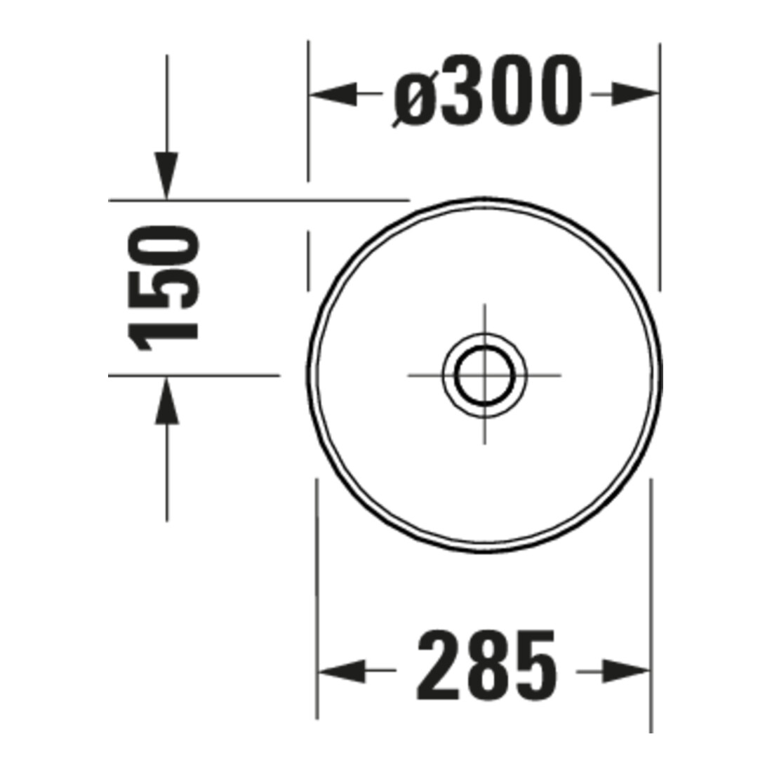 Duravit Lavabo à poser DuroCast + Sivida d 30 cm, I.Fa vert pâle m, Auß.Fa blanc m