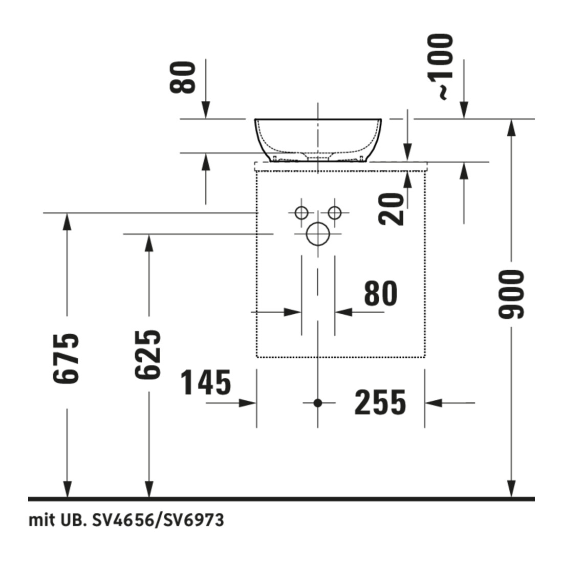 Duravit Lavabo à poser DuroCast + Sivida d 30 cm, I.Fa w m, Couleur ext. gris foncé