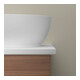 Duravit Lavabo à poser DuroCast + Sivida d= 40 cm, blanc mat soyeux-5
