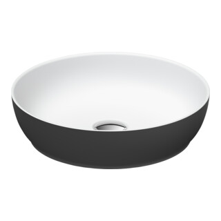 Duravit Lavabo à poser DuroCast + Sivida d 40 cm, I.Fa w m, Couleur ext. gris foncé