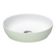 Duravit Lavabo à poser DuroCast + Sivida d 40 cm, I.Fa w m, Couleur ext. vert pâle ma-1