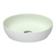Duravit Lavabo à poser DuroCast + Sivida d 40 cm, vert clair I.Fa, blanc Auß.Fa-1