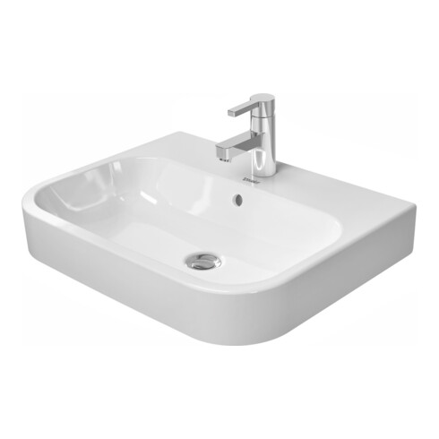 Duravit Lavabo à poser Happy D.2 60x46 cm, fermé, avec trop-plein, blanc