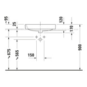 Duravit Lavabo à poser Happy D.2 60x46 cm, fermé, avec trop-plein, blanc-5