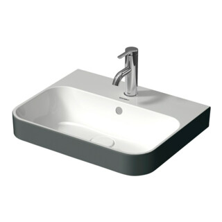 Duravit Lavabo à poser Happy D.2 Plus 50x40 cm, blanc/anthracite m