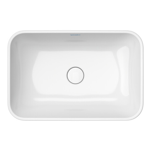 Duravit Lavabo à poser Happy D.2 Plus 60x40 cm, blanc/anthracite mat