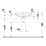 Duravit Lavabo à poser Happy D.2 Plus 60x46 cm, blanc/anthracite mat-2
