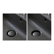 Duravit Lavabo à poser Happy D.2 Plus 60x46 cm, gs, m HL, ÜL, HLB, anthr. m-5