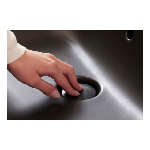 Duravit Lavabo à poser Happy D.2 Plus 60x46 cm, gs, m HL, ÜL, HLB, anthr. m