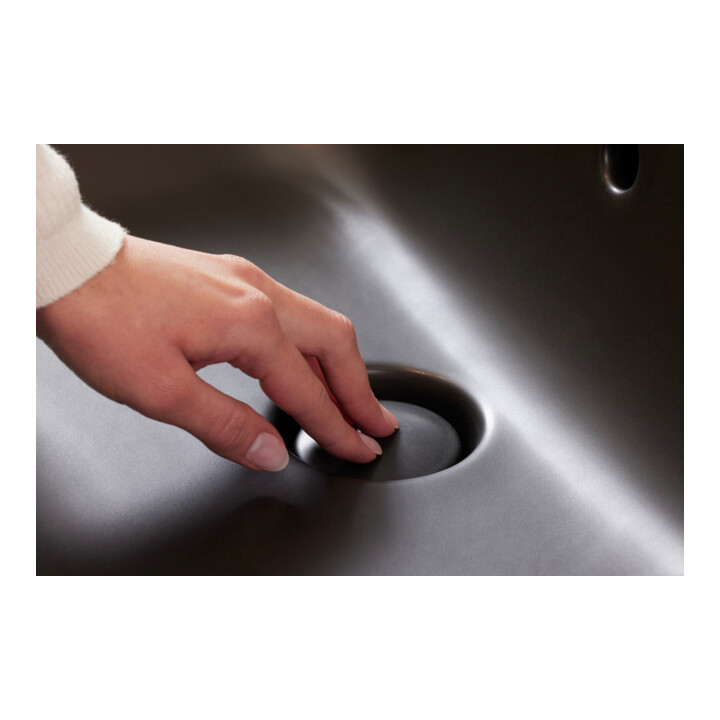 Duravit Lavabo à poser Happy D.2 Plus 60x46 cm, gs, m HL, ÜL, HLB, anthr. m