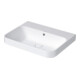 Duravit Lavabo à poser Happy D.2 Plus 60x46, fermé, sans trou, avec trop-plein, HLB, blanc-1