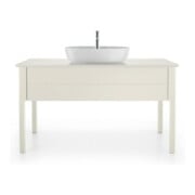 Duravit Lavabo à poser Luv 60x40 cm, blanc, avec trop-plein, sans trou robinet, avec trop-plein HLB-2