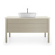 Duravit Lavabo à poser Luv 60x40 cm, blanc, avec trop-plein, sans trou robinet, avec trop-plein HLB