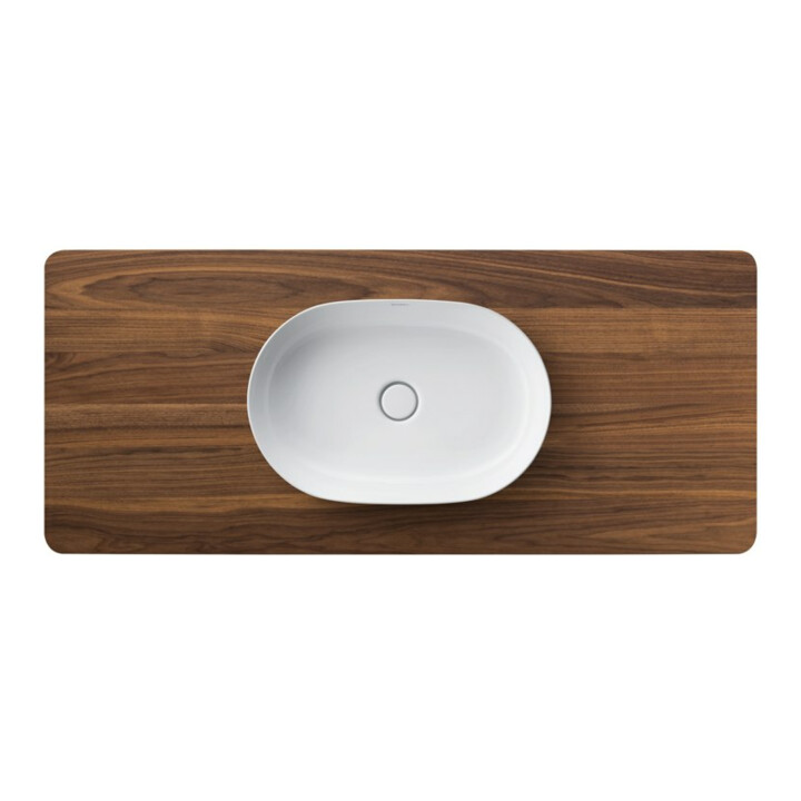 Duravit Lavabo à poser Luv 60x40 cm, fermé, sans trop-plein, blanc