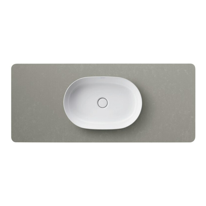 Duravit Lavabo à poser Luv 60x40 cm, fermé, sans trop-plein, blanc