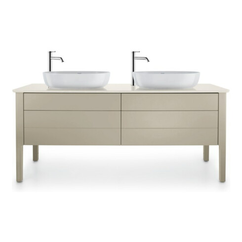 Duravit Lavabo à poser Luv 60x40 cm, fermé, sans trop-plein, blanc