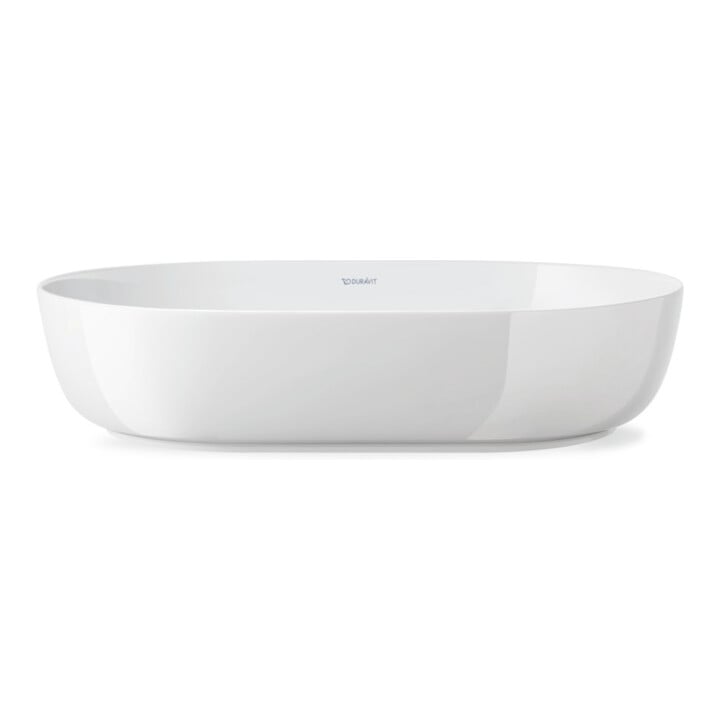 Duravit Lavabo à poser Luv 60x40 cm, fermé, sans trop-plein, blanc