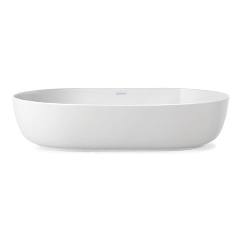 Duravit Lavabo à poser Luv 60x40 cm, fermé, sans trou robinet, blanc/blanc