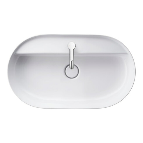 Duravit Lavabo à poser Luv 70x40 cm, gs, m HL, sans trop-plein, m HLB, blanc
