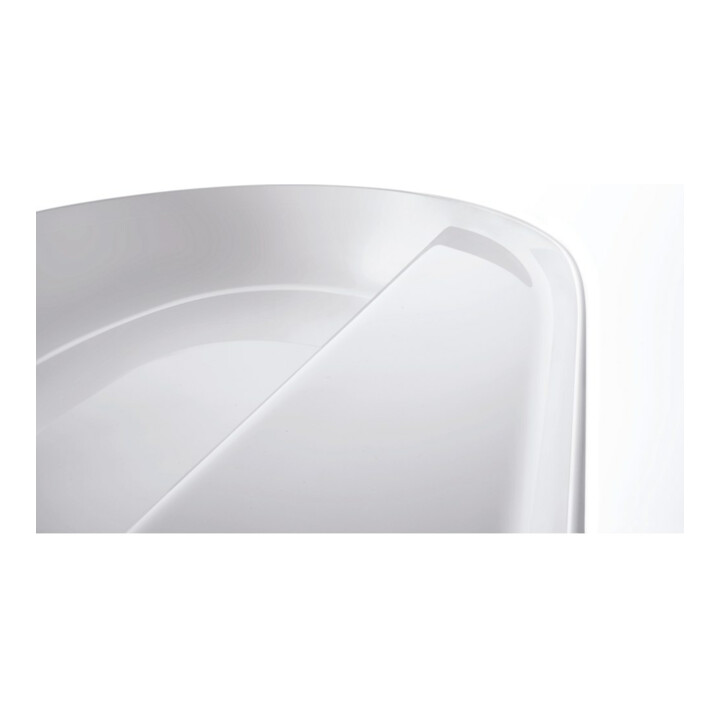 Duravit Lavabo à poser Luv 80x40 cm, blanc, avec trop-plein, sans vidage, avec trop-plein lavabo
