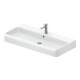 Duravit Lavabo à poser Qatego 100x47 cm, blanc, mitigeur haut, fermé-1