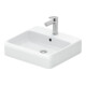 Duravit Lavabo à poser Qatego 50x47 cm, blanc brillant, avec trou robinet, trop-plein-1