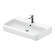 Duravit Lavabo à poser Qatego 80x47 cm, blanc, mitigeur haut, fermé