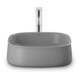 Duravit Lavabo à poser Zencha 42x42 cm, sans trop-plein, gris satinée-5