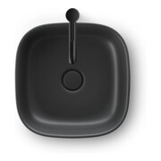Duravit Lavabo à poser Zencha 42x42 cm, sans trou, anthracite mat