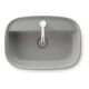 Duravit Lavabo à poser Zencha 55x39 cm, avec trop-plein, gris satin mat, WG-1