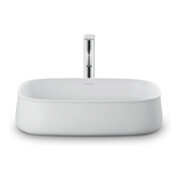 Duravit Lavabo à poser Zencha 55x39 cm, sans trou, blanc mat s-matt