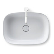 Duravit Lavabo à poser Zencha 55x39 cm, sans trou, blanc mat s-matt-2