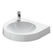 Duravit Lavabo Architec 57,5x52 cm, sans trop-plein, avec plage robinetterie, blanc