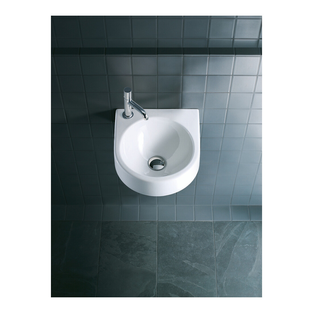 Duravit Lavabo Architec 57,5x52cm, EC droite, sans trop-plein, avec trop-plein, blanc