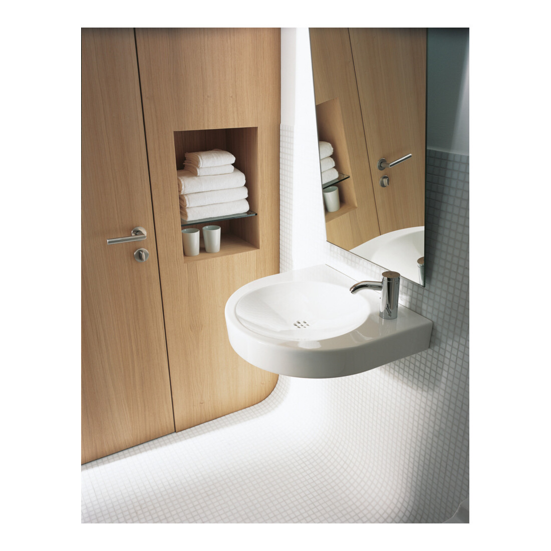 Duravit Lavabo Architec Vital Med 57,5x52cm, HL d, o Ü, avec HLB, BF, blanc