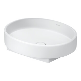 Duravit Lavabo Balcoon 55x45 cm, sans robinetterie, posé, blanc mat soyeux